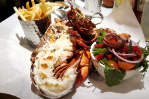 img_6179 Grilled Lobster, Chips & Salad