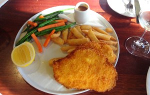 Free range chicken schnitzel