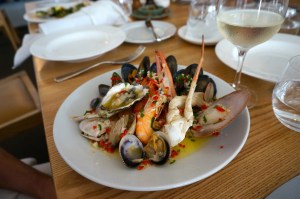 Warm Fruits de Mer - Shellfish with garlic, chilli, butter, lemon & parsely