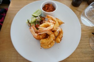 Prawn Fritters with Rick's Tomato Chutney